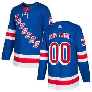 NHL New York Rangers Pelipaita Custom Koti kuninkaallisen sininen Authentic